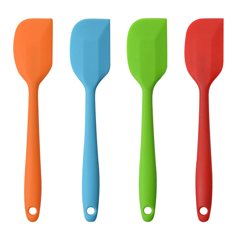 Spatules en silicone, racleurs flexibles anti-bâton résistants à la chaleur, outil de mélange de cuisson